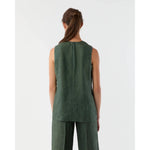 Jo Tunic Safari Green Sahara Linen - Primm'sJo Tunic Safari Green Sahara LinenMashburn