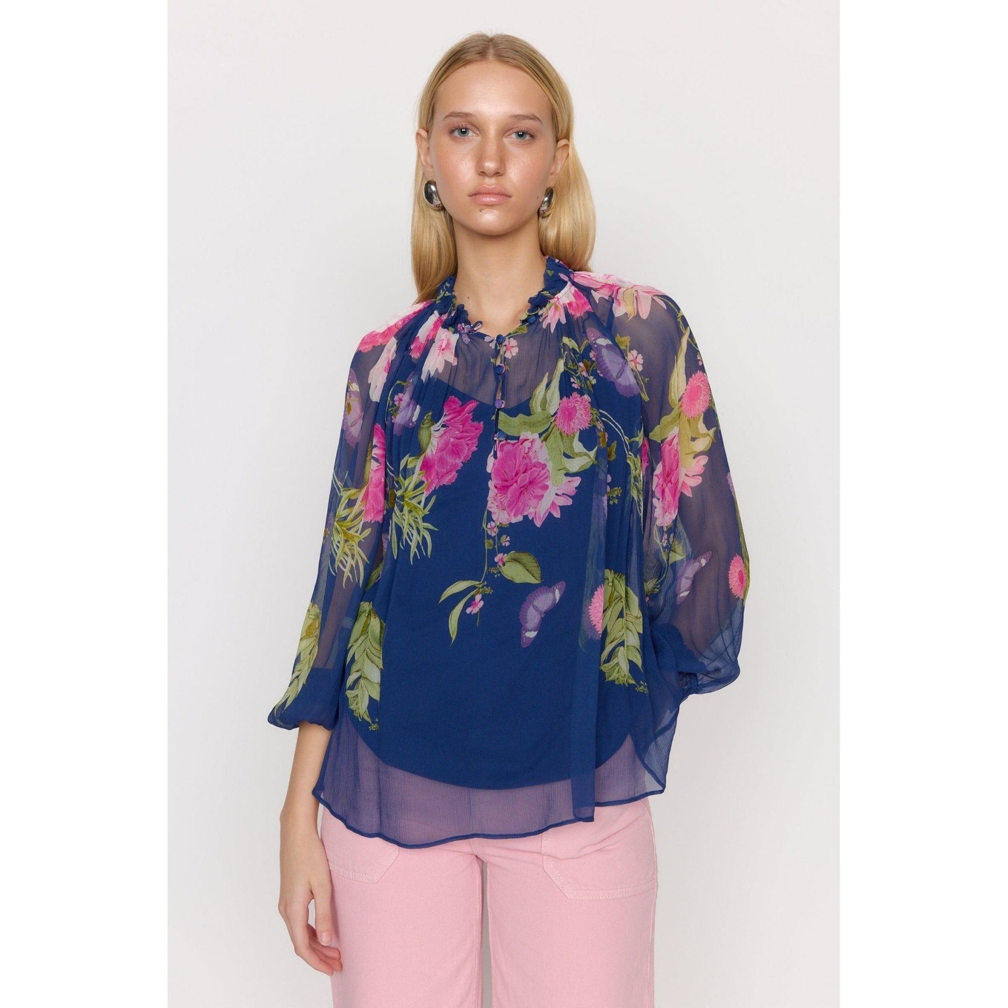Karla Blouse Monarch Navy - Primm'sKarla Blouse Monarch NavyChristy Lynn