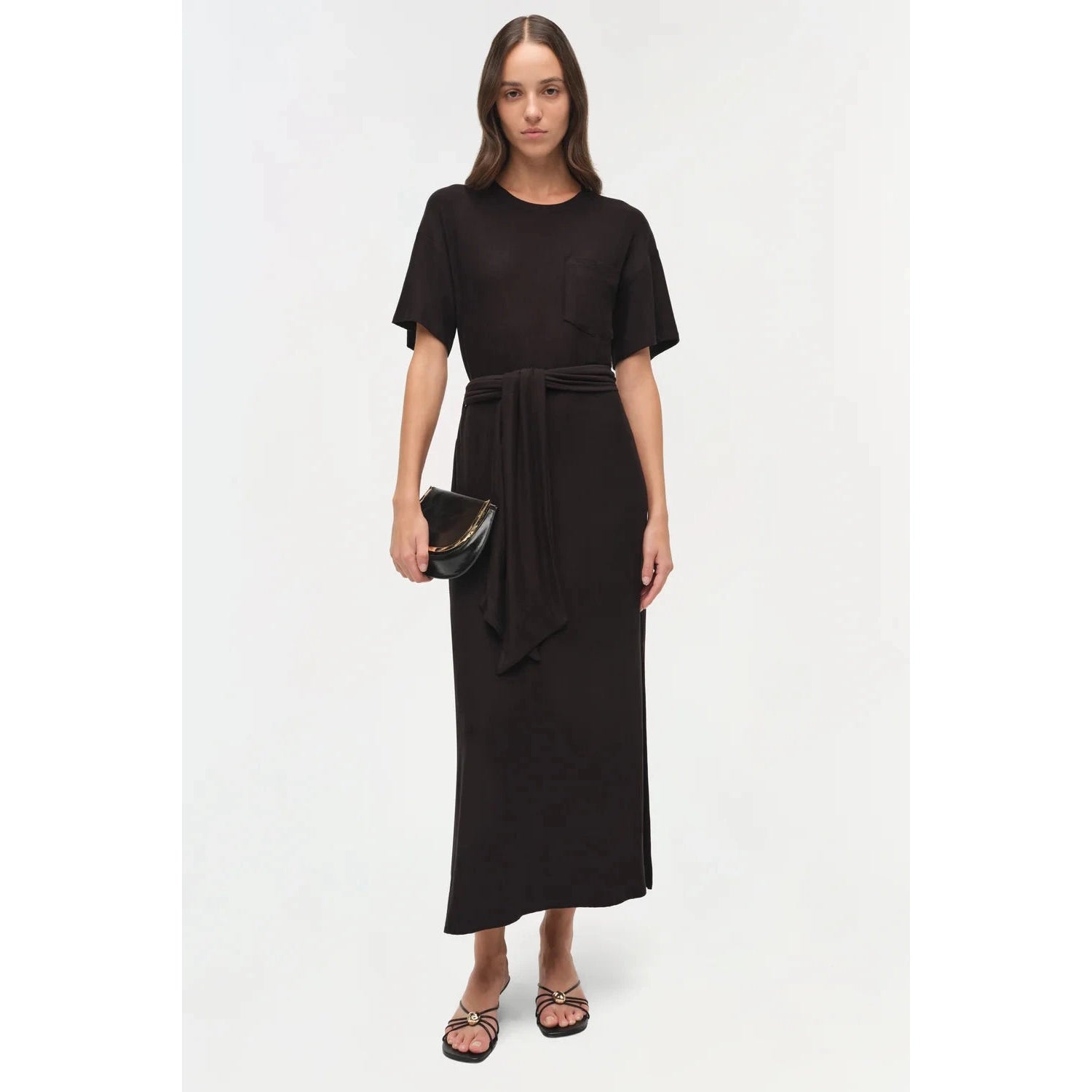 Kassie T-shirt Dress with Tie - Primm'sKassie T-shirt Dress with TieSimkhai