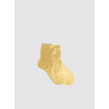 Maria la Rosa Laminated One Socks Gold
