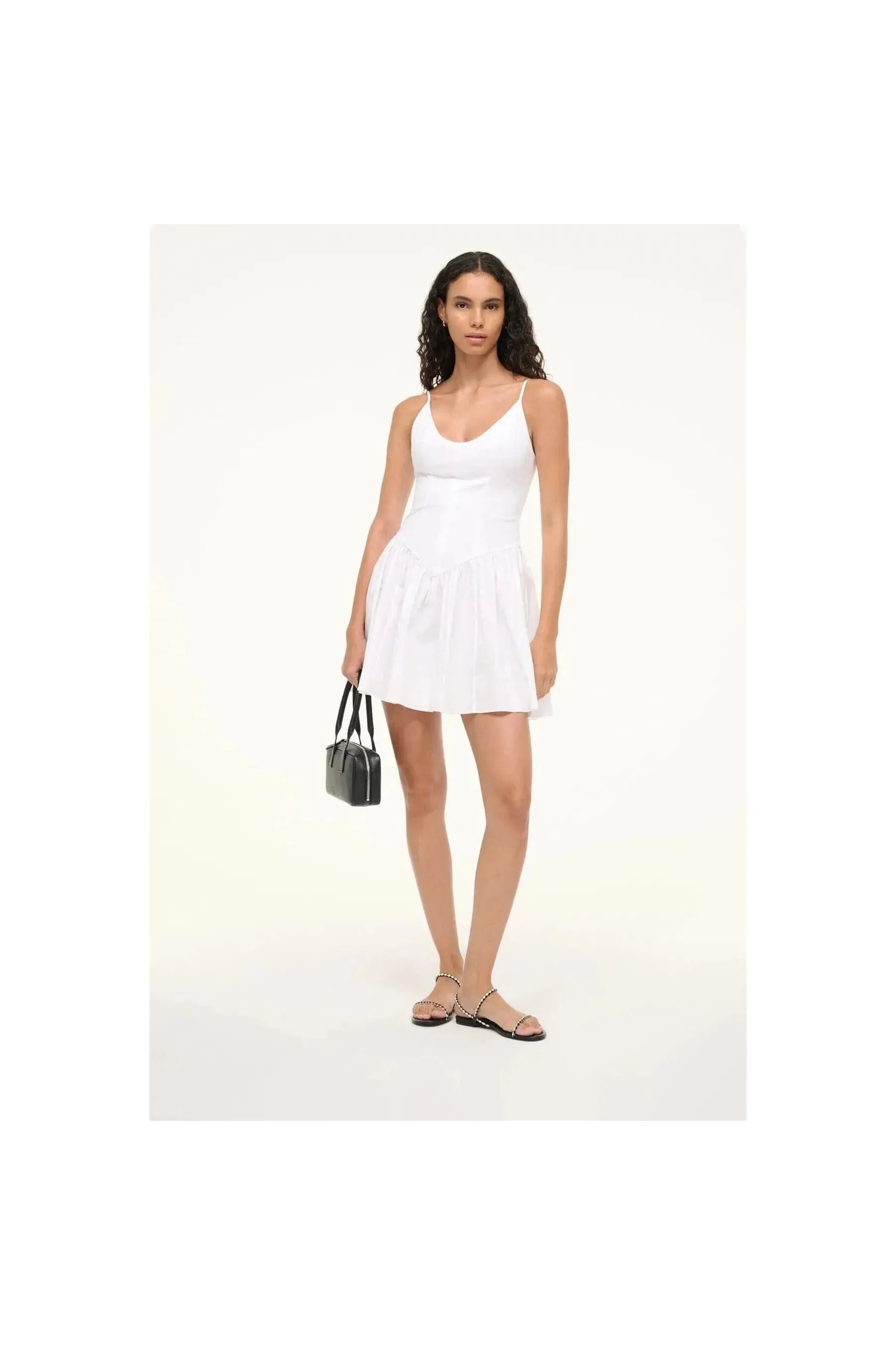 Laurel Sandal Black Paper - Primm'sLaurel Sandal Black PaperStaud