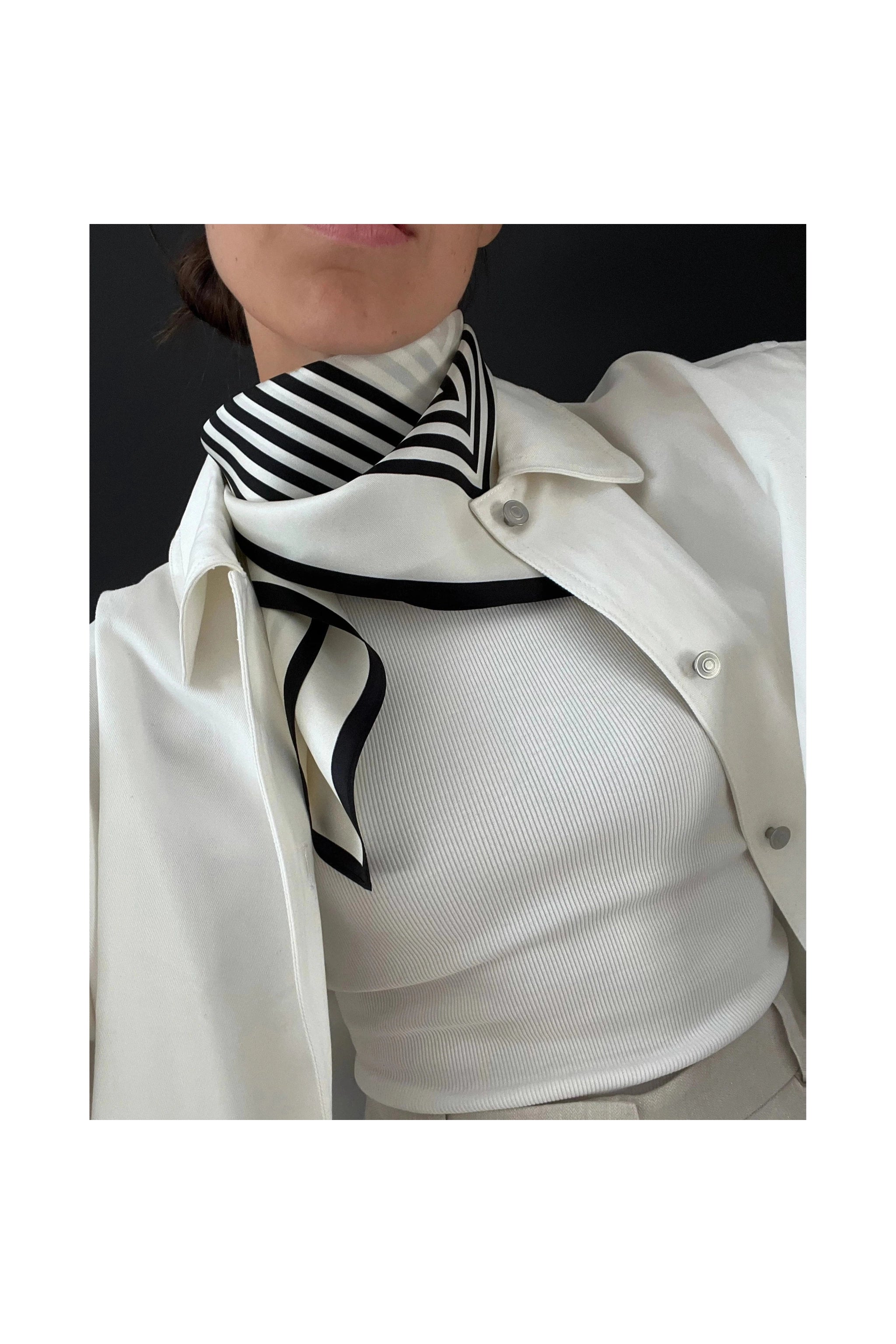 Lescarf NO. 1 | CREAM | 65 CM - Primm'sLescarf NO. 1 | CREAM | 65 CMLescarf