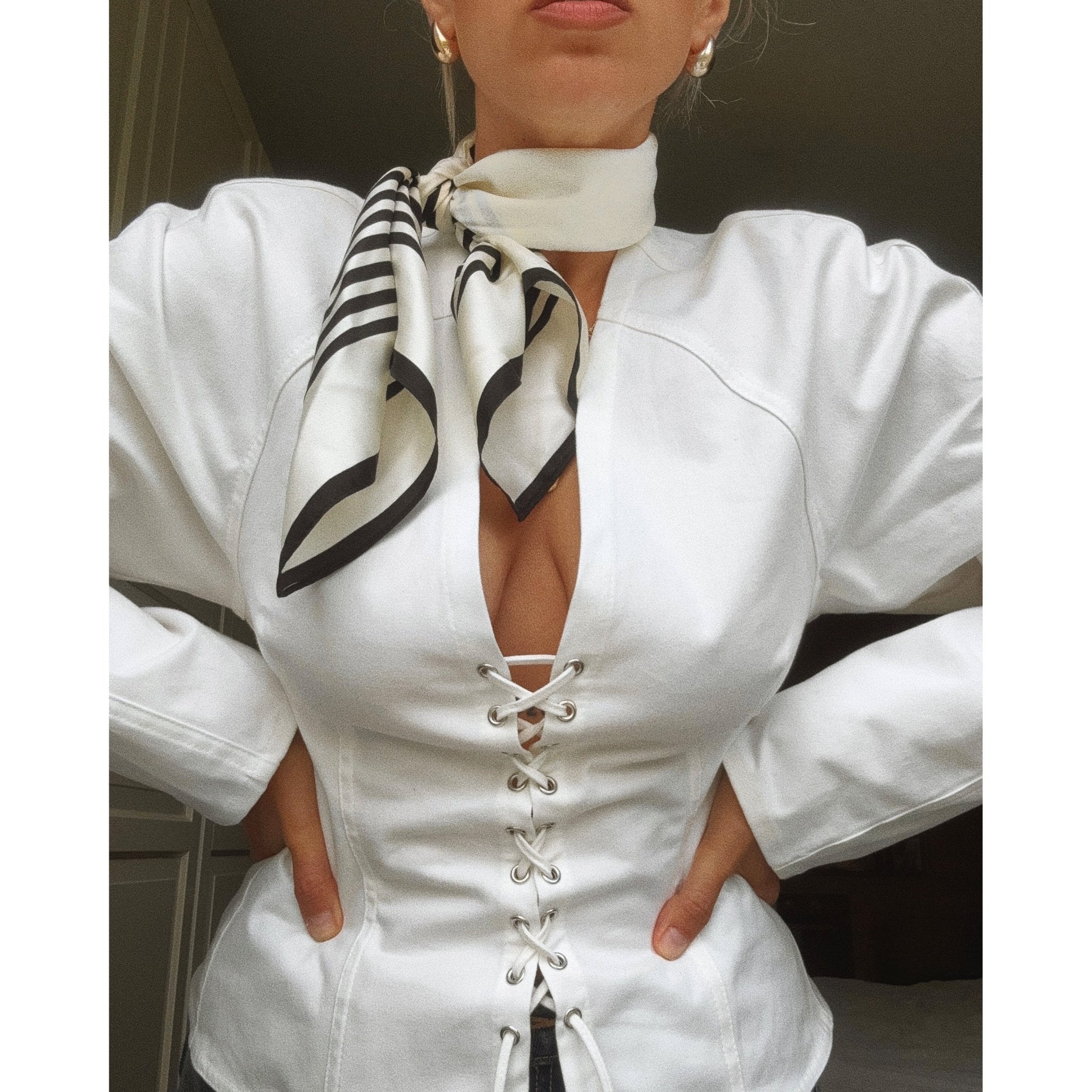 Lescarf NO. 1 | CREAM | 65 CM - Primm'sLescarf NO. 1 | CREAM | 65 CMLescarf