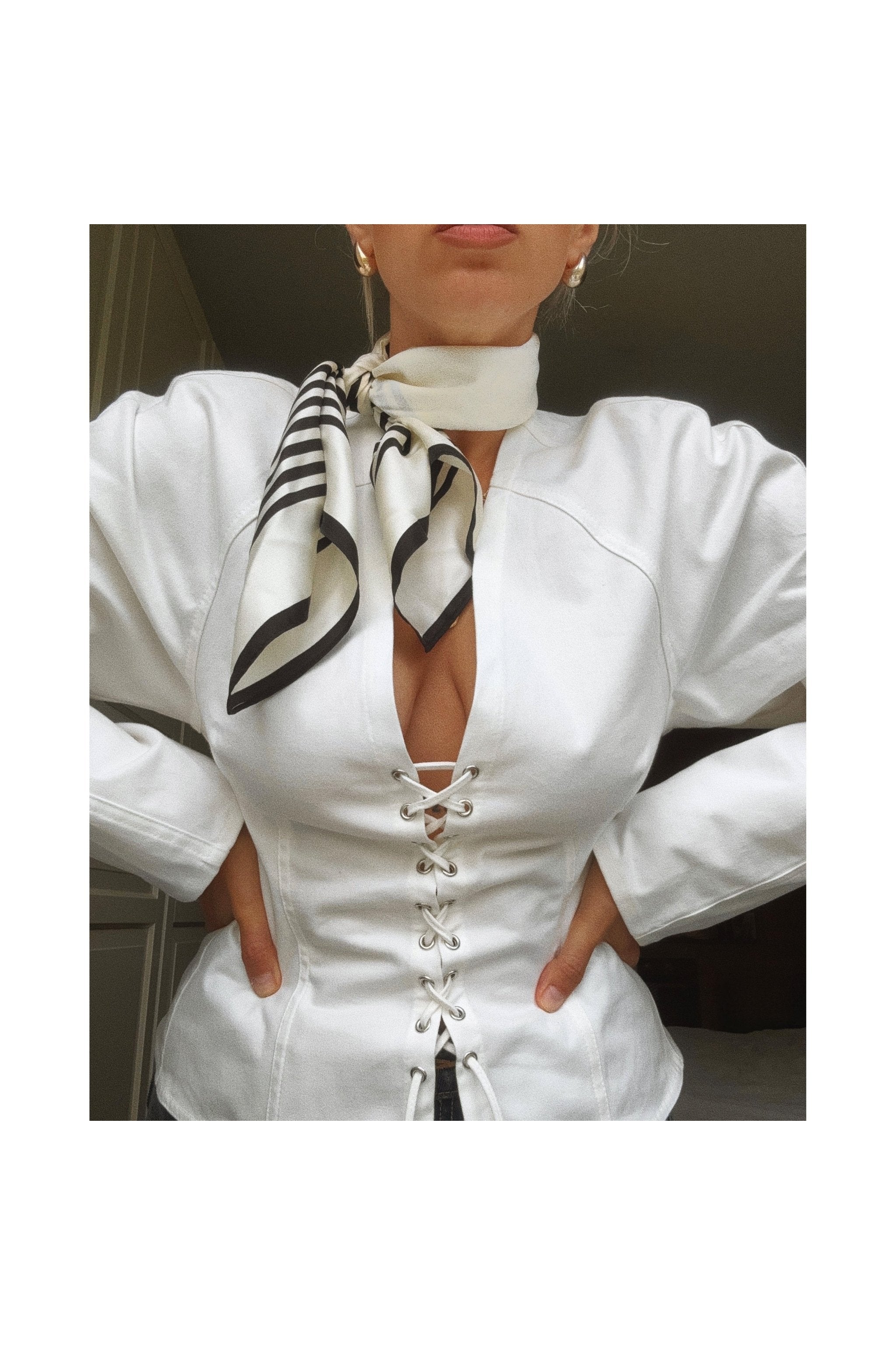 Lescarf NO. 1 | CREAM | 65 CM - Primm'sLescarf NO. 1 | CREAM | 65 CMLescarf