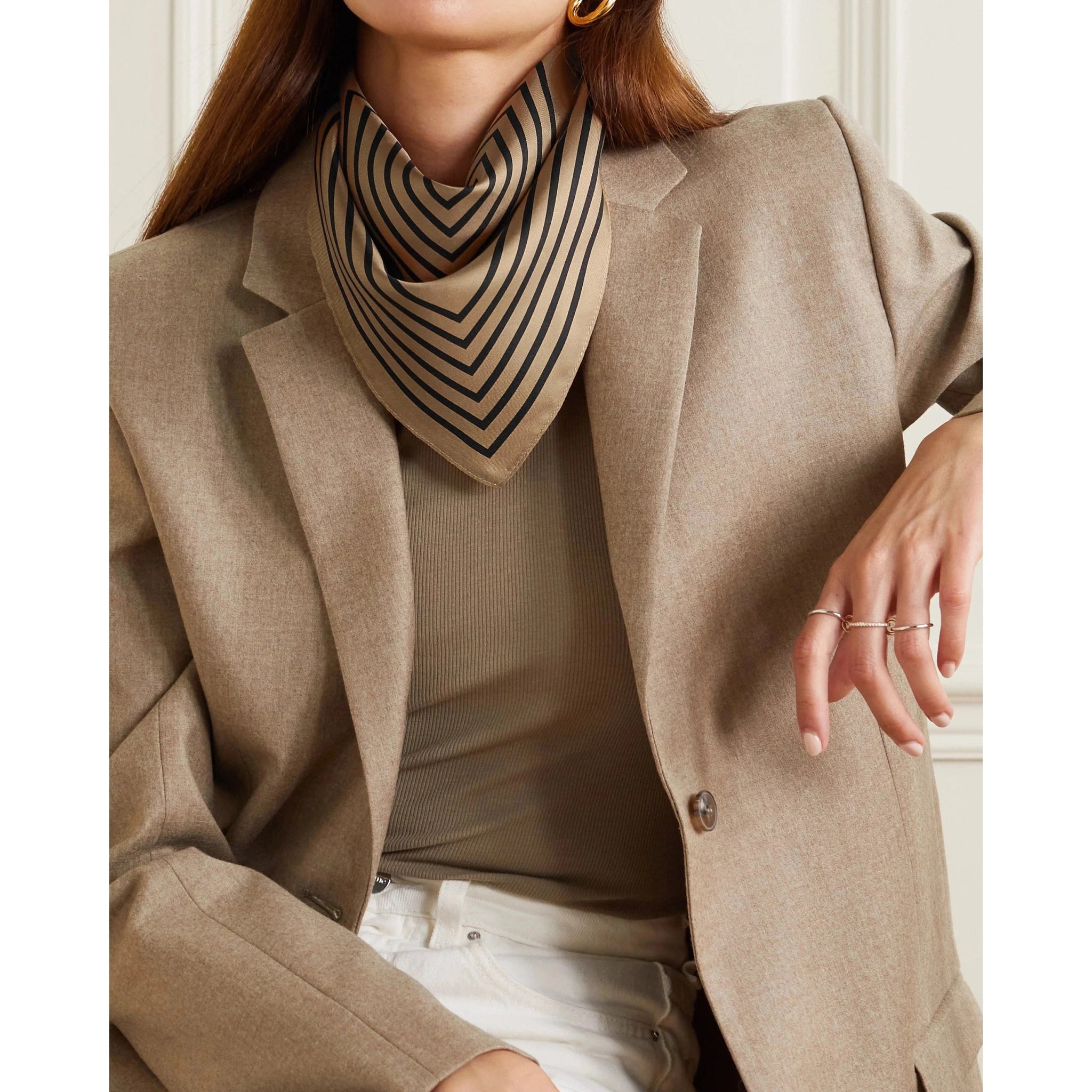 Lescarf NO. 15 | Cappucino | 50 CM - Primm'sLescarf NO. 15 | Cappucino | 50 CMLescarf