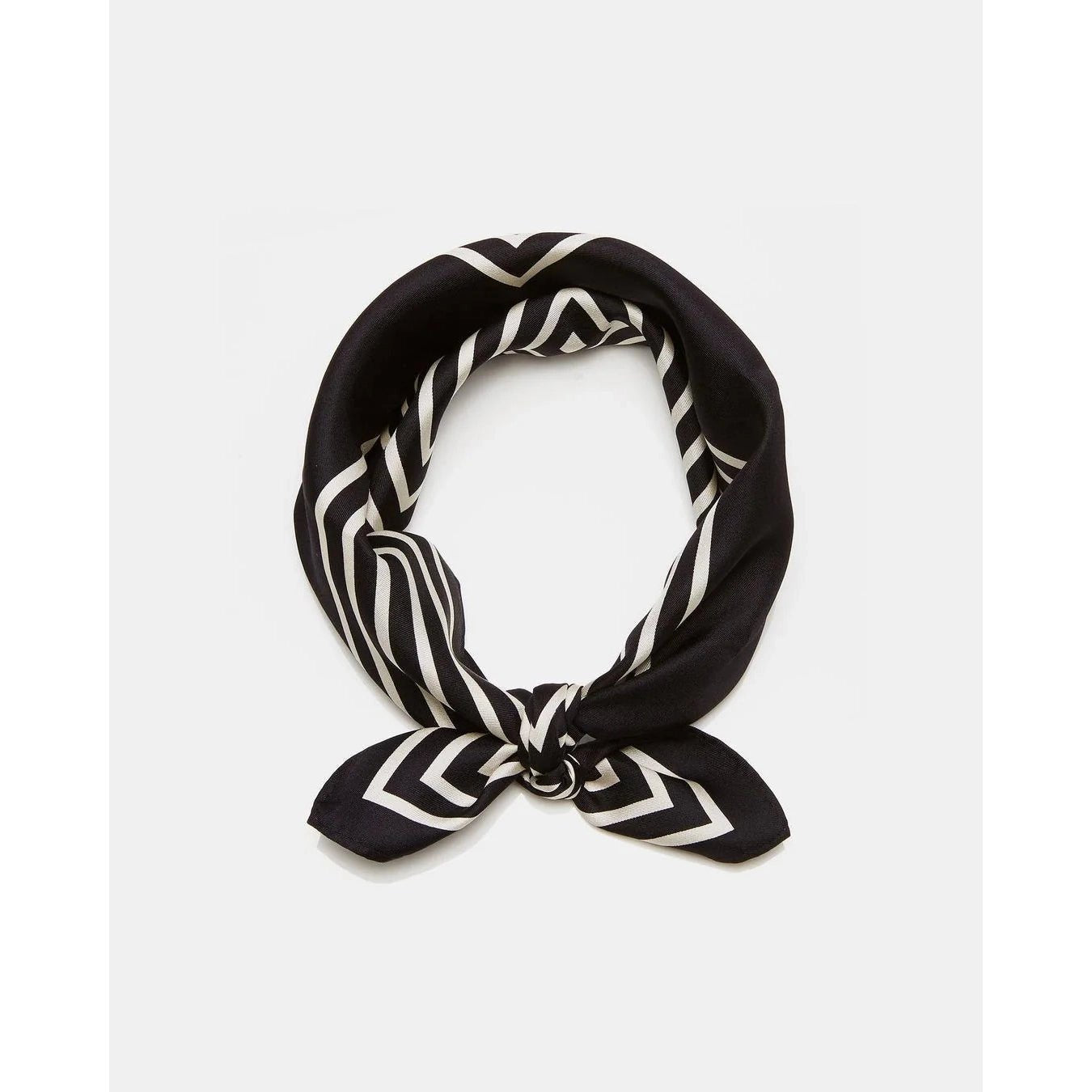 Lescarf NO. 16 | Black & Cream| 50 CM - Primm'sLescarf NO. 16 | Black & Cream| 50 CMLescarf