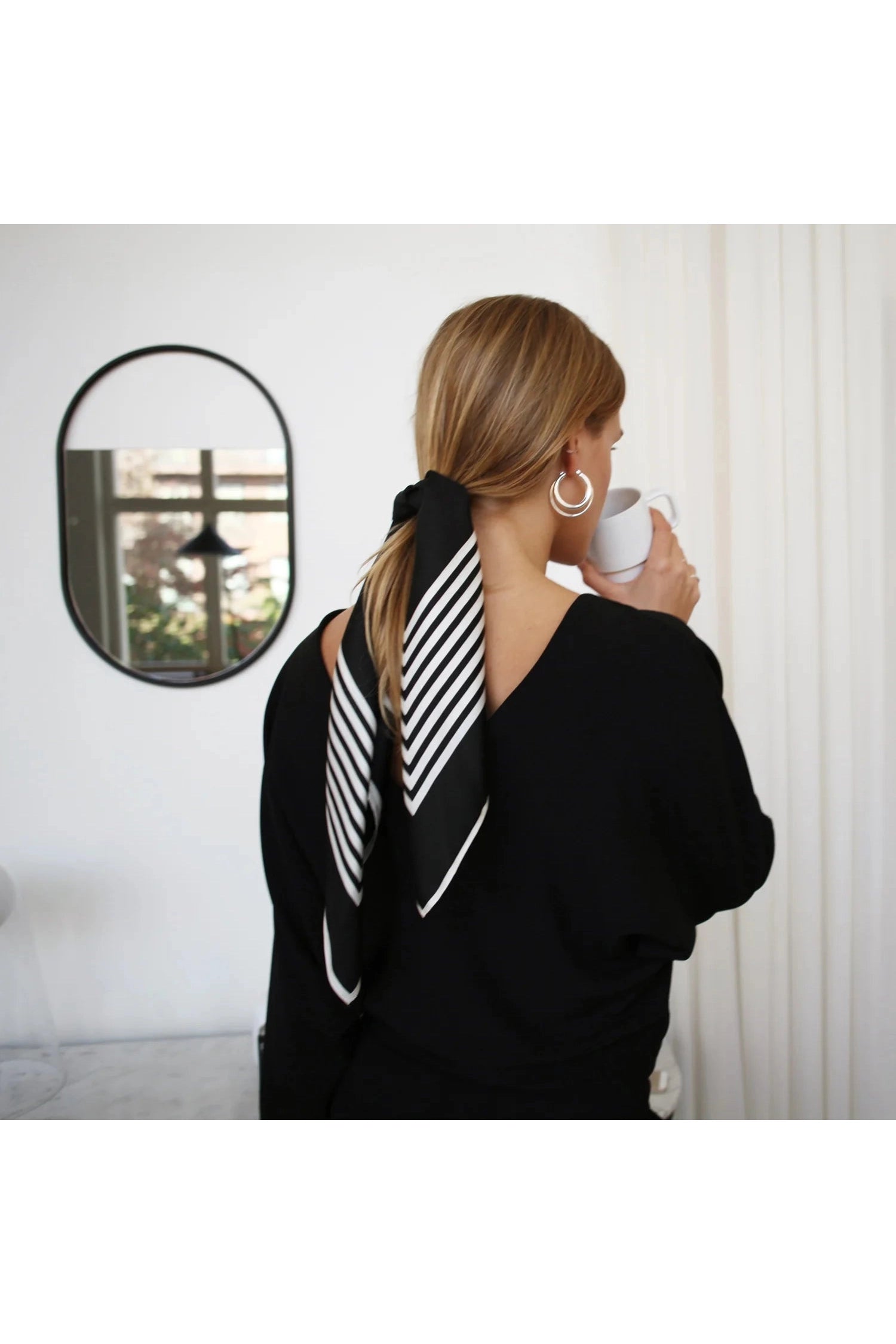 Lescarf NO. 2 | Black | 65 CM - Primm'sLescarf NO. 2 | Black | 65 CMLescarf