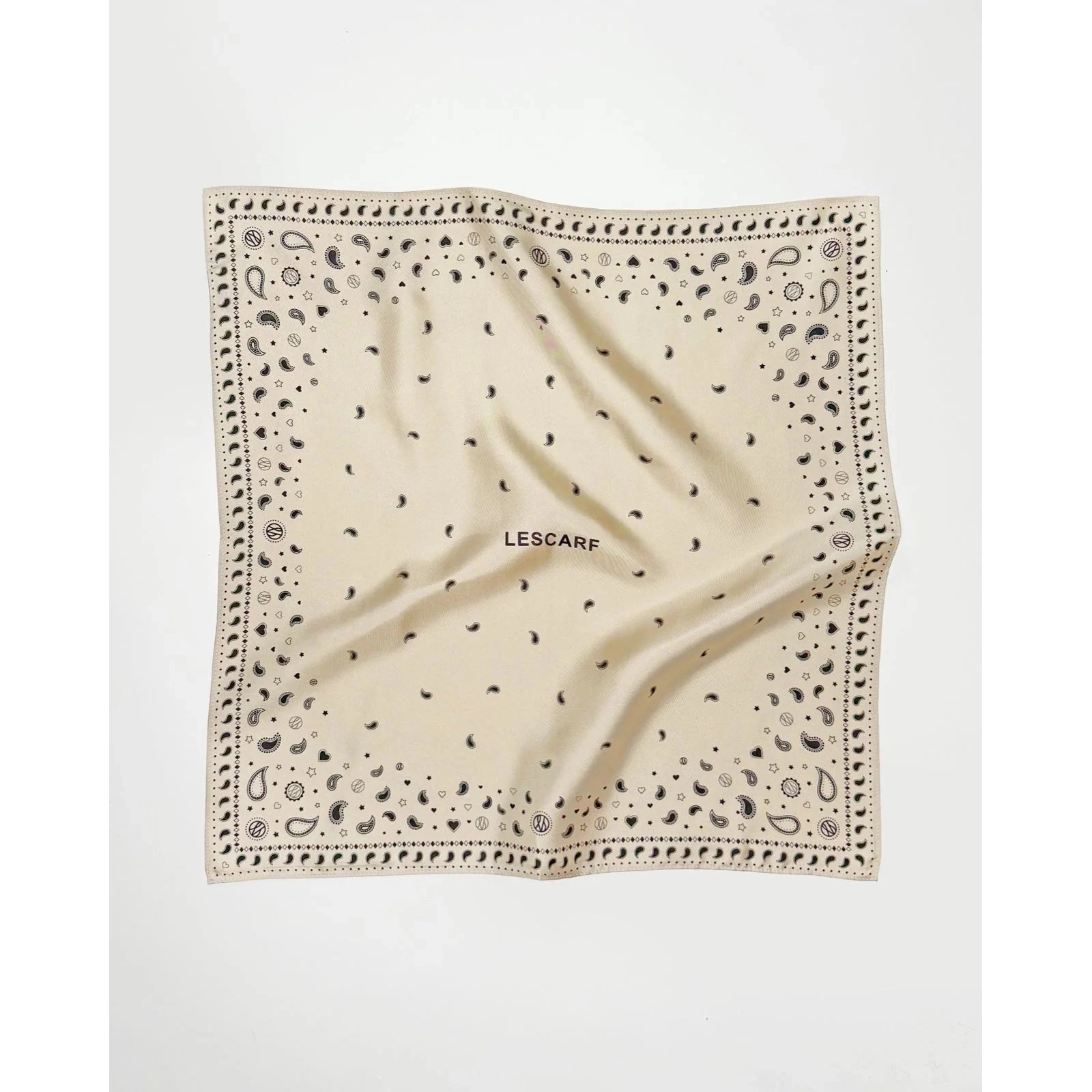 Lescarf Paisley Scarf 2 | Sand| 50 CM - Primm'sLescarf Paisley Scarf 2 | Sand| 50 CMLescarf