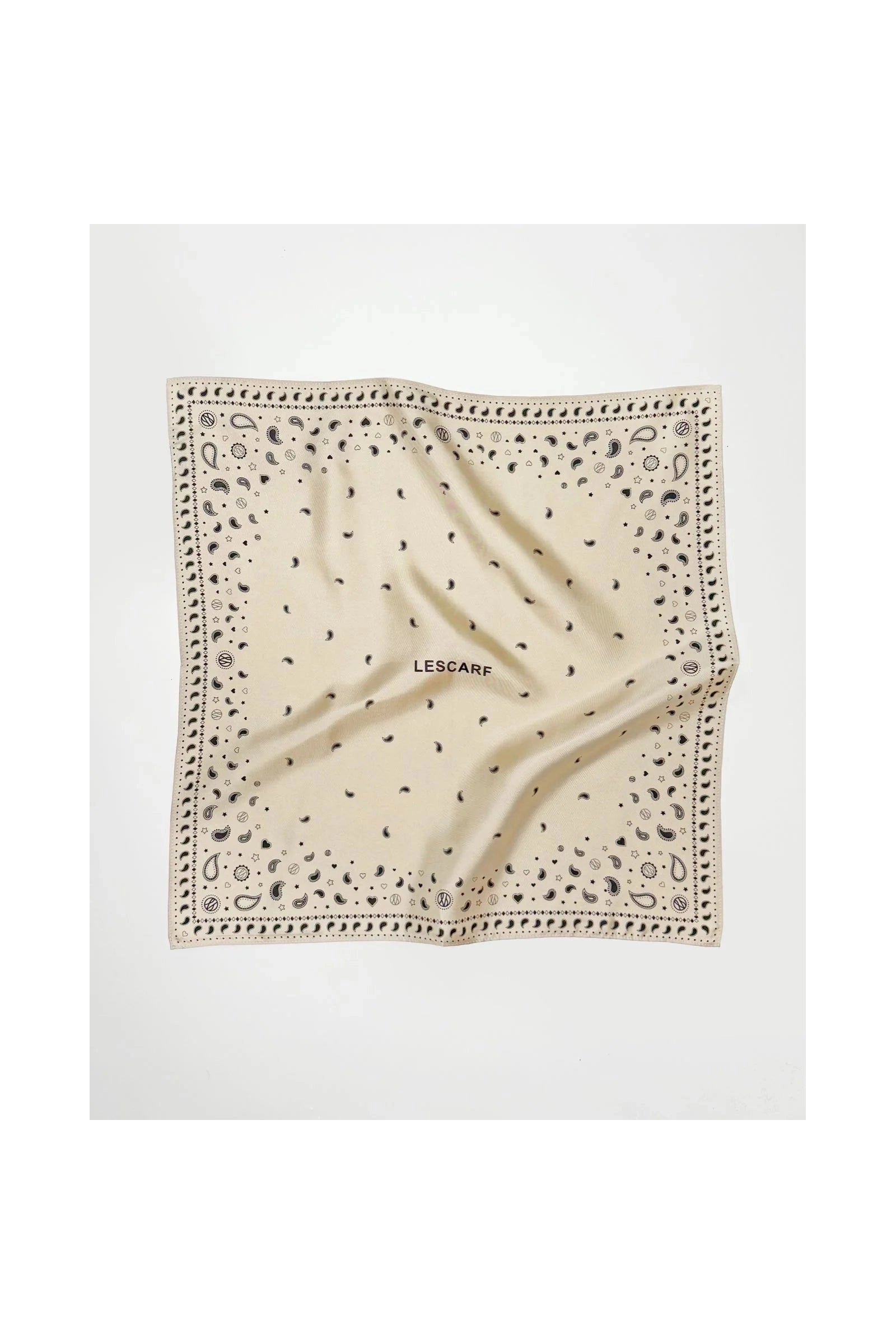 Lescarf Paisley Scarf 2 | Sand| 50 CM - Primm'sLescarf Paisley Scarf 2 | Sand| 50 CMLescarf