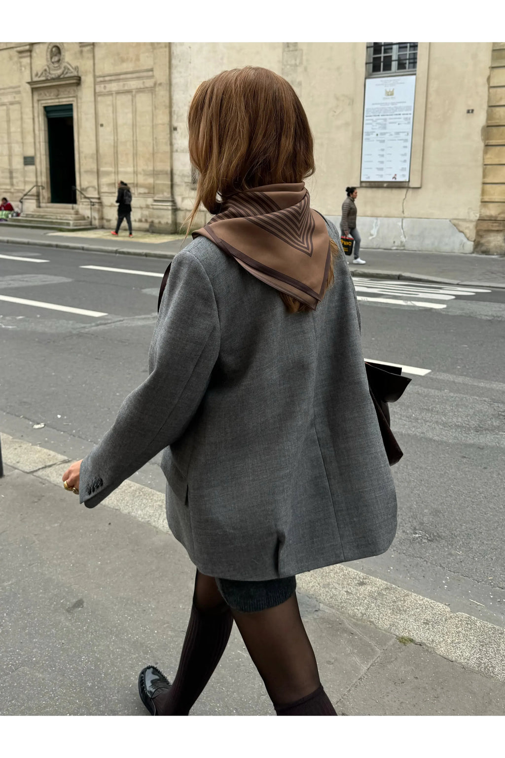 Lescarf STRIPED SCARF | BROWN | 80 CM - Primm'sLescarf STRIPED SCARF | BROWN | 80 CMLescarf