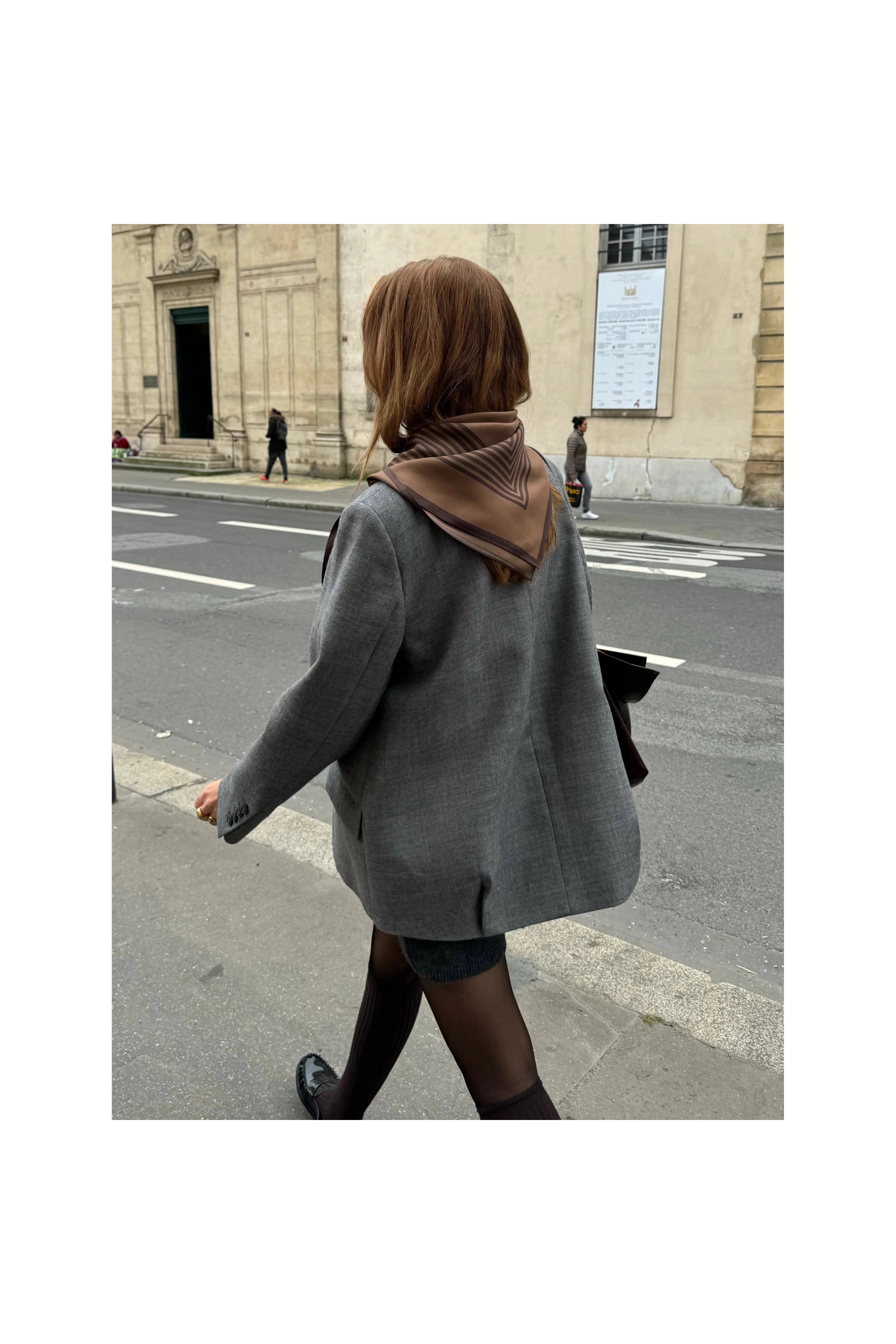 Lescarf STRIPED SCARF | BROWN | 80 CM - Primm'sLescarf STRIPED SCARF | BROWN | 80 CMLescarf