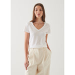 Lightweight Pima Cotton V - Neck White - Primm'sLightweight Pima Cotton V - Neck WhitePatrick Assaraf