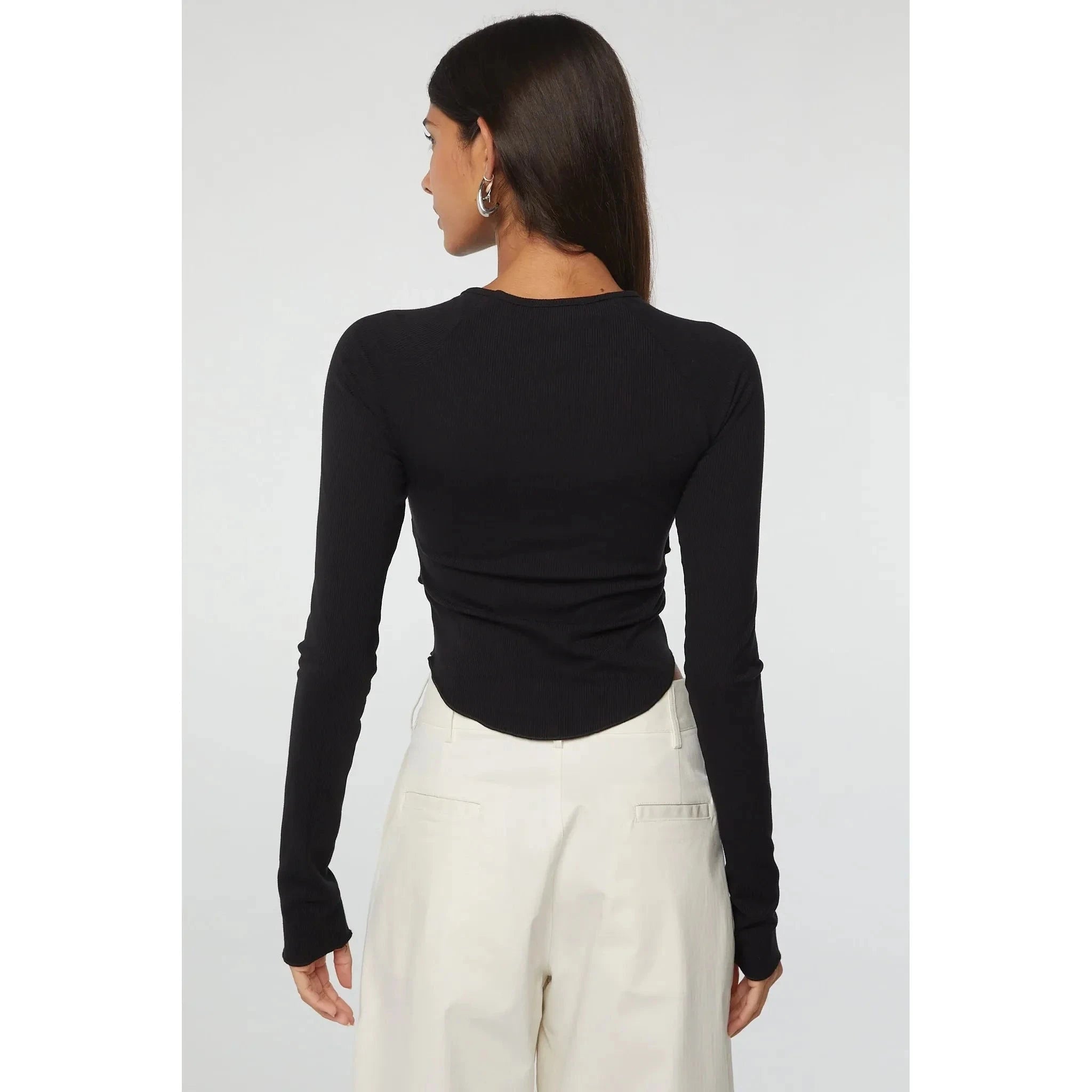 Line by K Cathal Top Black - Primm'sLine by K Cathal Top BlackLine by K