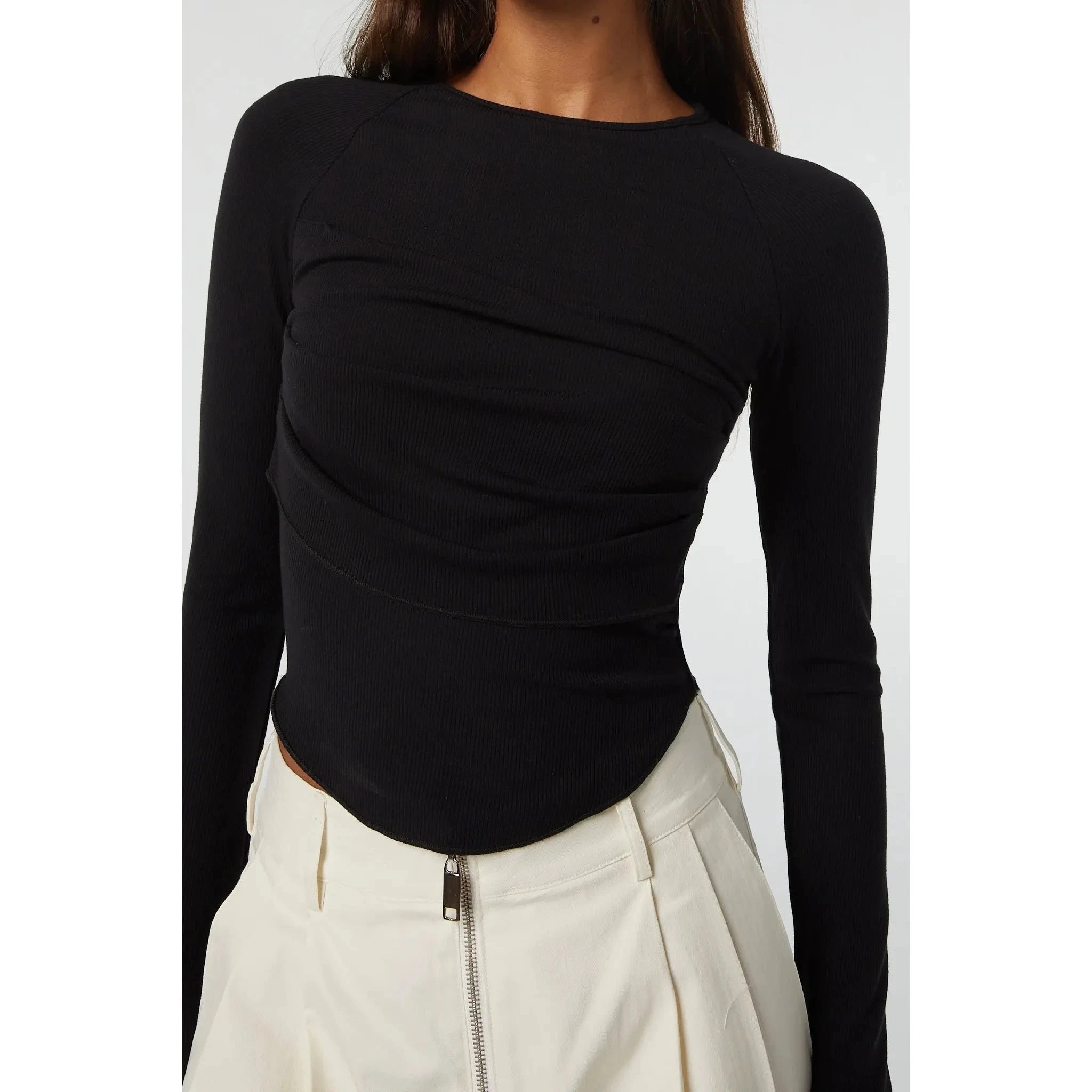 Line by K Cathal Top Black - Primm'sLine by K Cathal Top BlackLine by K