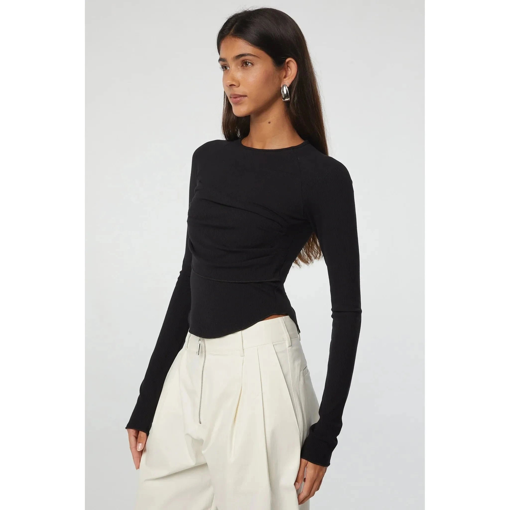 Line by K Cathal Top Black - Primm'sLine by K Cathal Top BlackLine by K