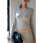 Line by K Fion Top Heather Grey - Primm'sLine by K Fion Top Heather GreyLine by K