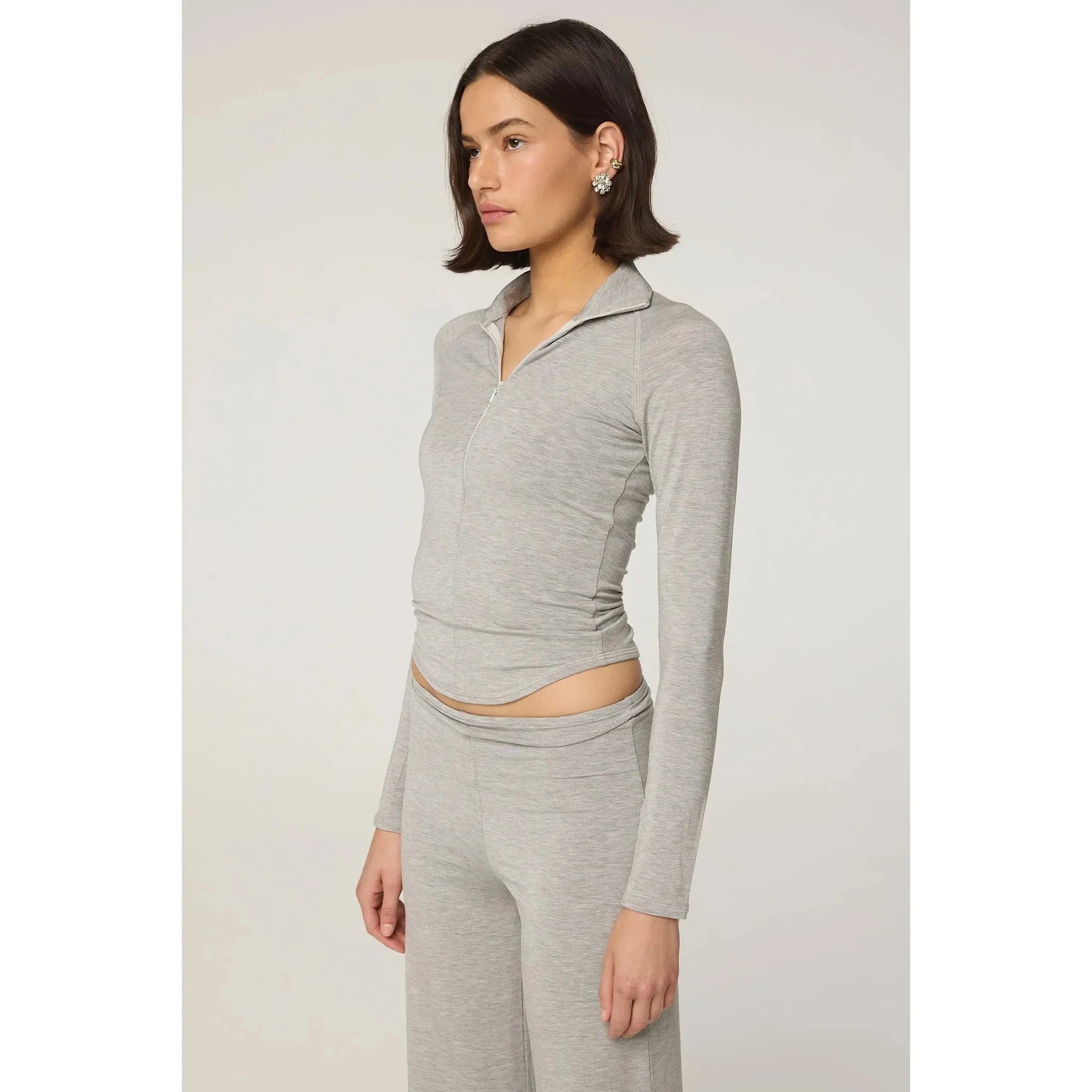 Line by K Fion Top Heather Grey - Primm'sLine by K Fion Top Heather GreyLine by K