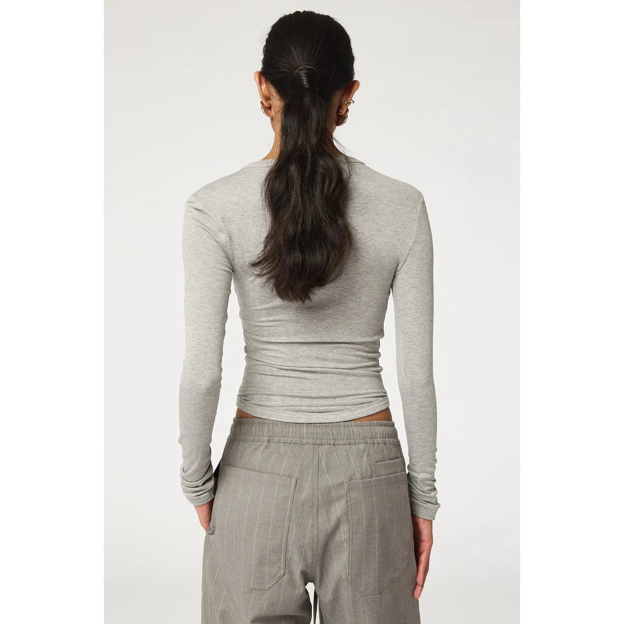 Line by K Simon Top Heather Grey - Primm'sLine by K Simon Top Heather GreyLine by K