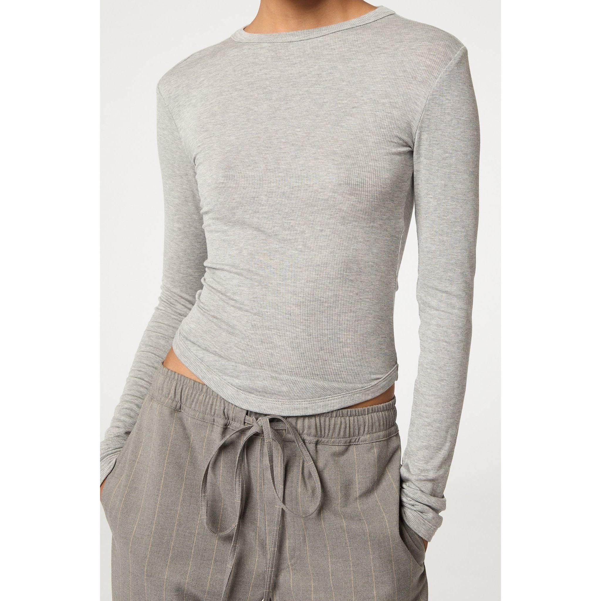 Line by K Simon Top Heather Grey - Primm'sLine by K Simon Top Heather GreyLine by K