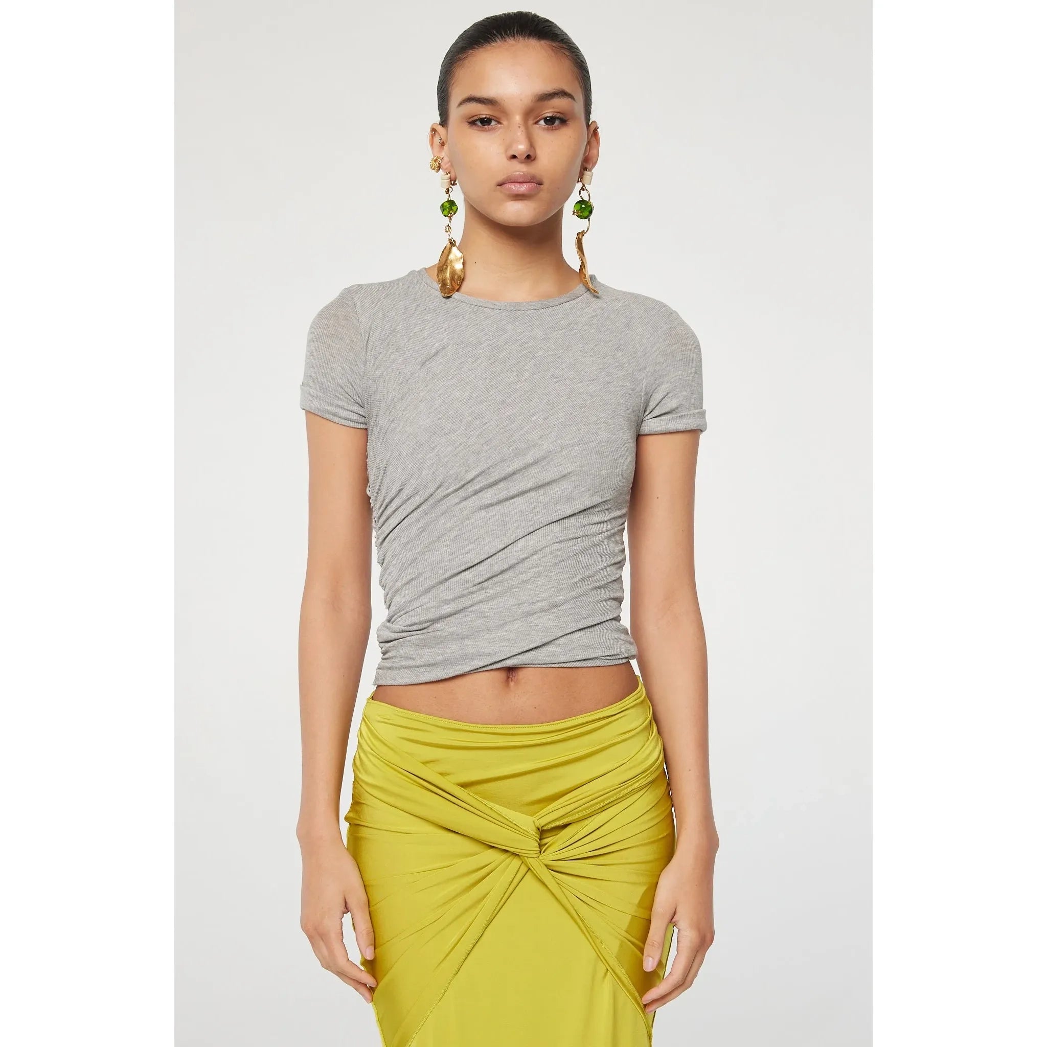 Line by K Tera SS T-Shirt Heather Grey - Primm'sLine by K Tera SS T-Shirt Heather GreyLine by K