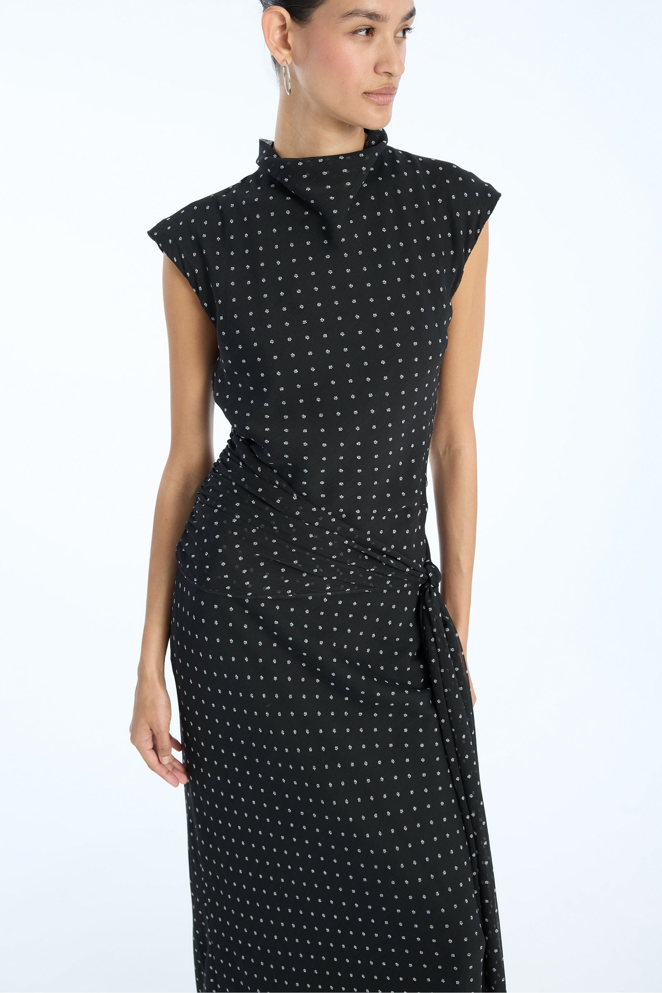 Long Dress W. Tie - Primm'sLong Dress W. TieROTATE Birger Christensen
