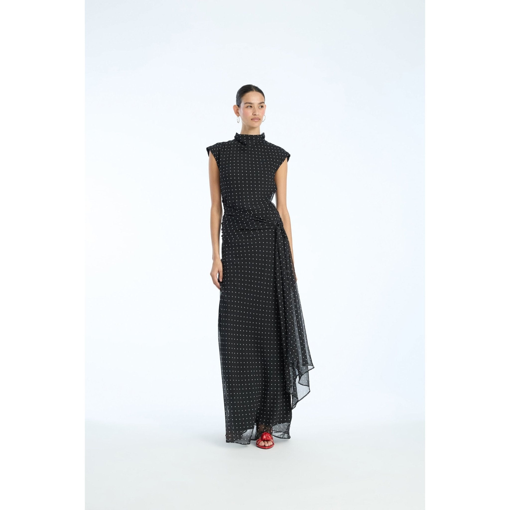 Long Dress W. Tie - Primm'sLong Dress W. TieROTATE Birger Christensen