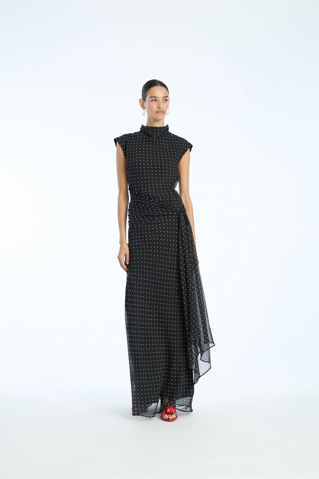 Long Dress W. Tie - Primm'sLong Dress W. TieROTATE Birger Christensen
