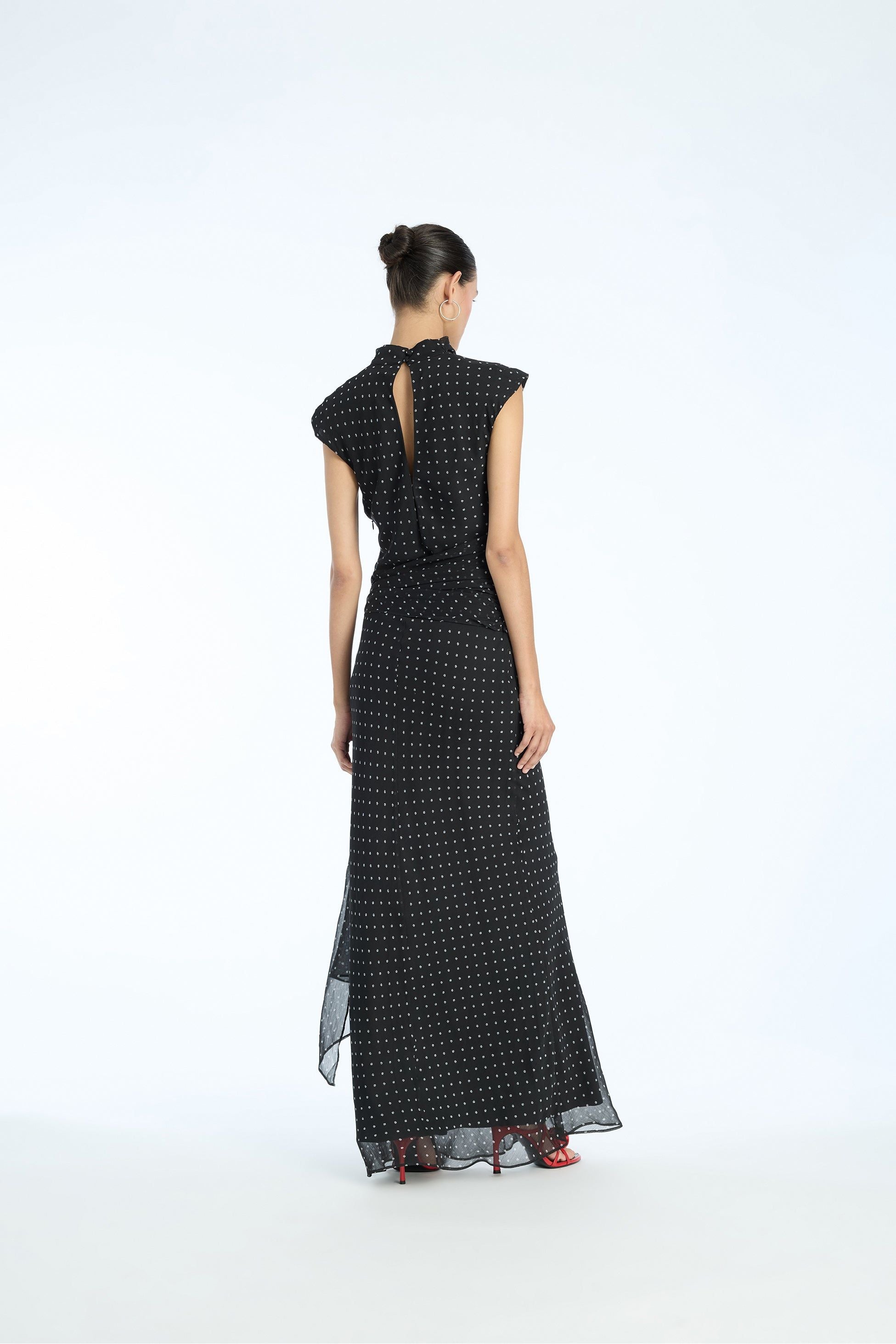 Long Dress W. Tie - Primm'sLong Dress W. TieROTATE Birger Christensen
