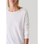 Long Sleeve Iconic Boyfriend Crew White - Primm'sLong Sleeve Iconic Boyfriend Crew WhitePatrick Assaraf