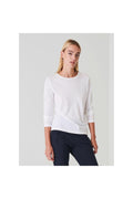 Long Sleeve Iconic Boyfriend Crew White - Primm'sLong Sleeve Iconic Boyfriend Crew WhitePatrick Assaraf
