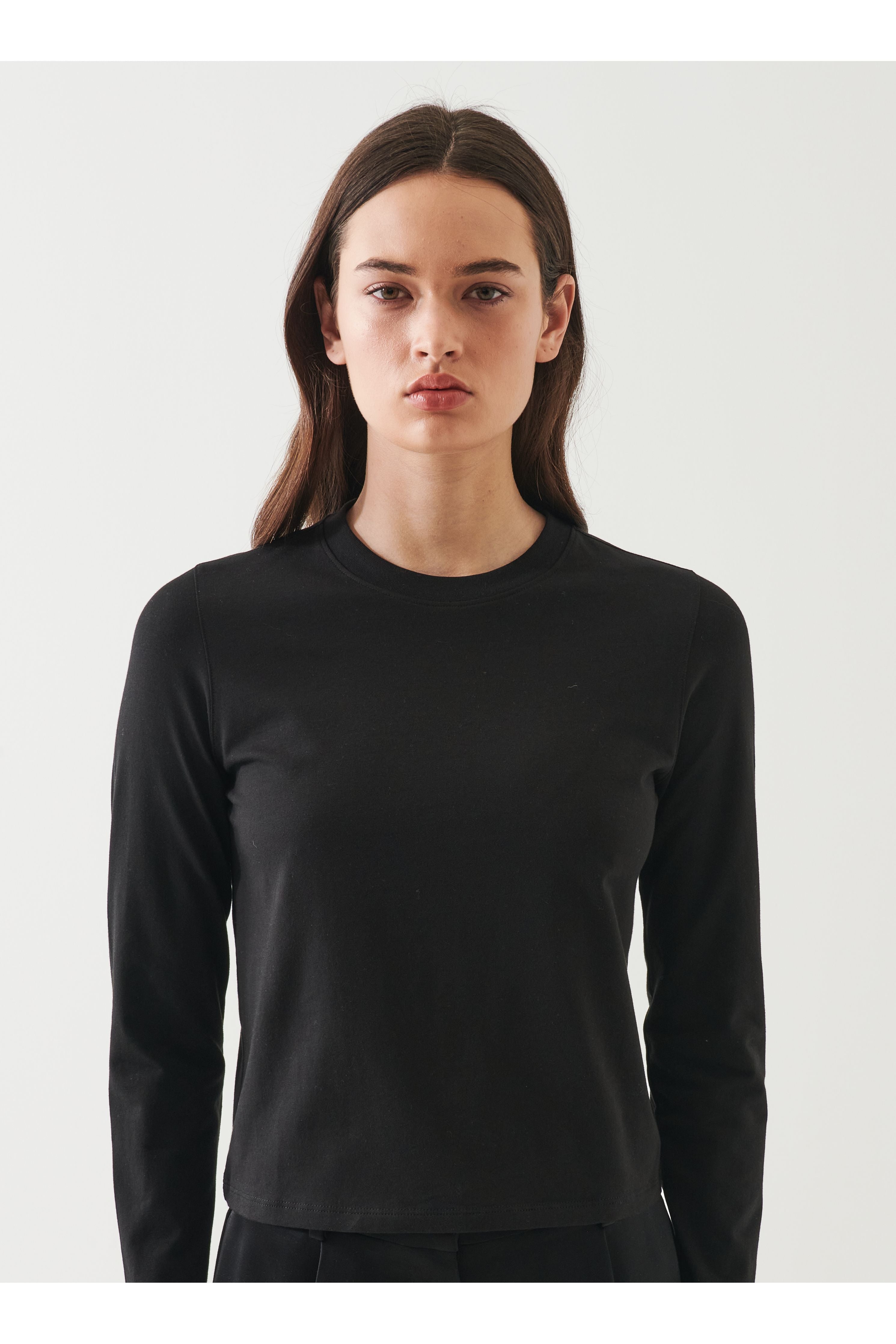Long Sleeve Iconic Pima Stretch Baby Tee - Primm'sLong Sleeve Iconic Pima Stretch Baby TeePatrick Assaraf