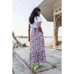 Long Wrap Skirt in Flower Power Print - Primm'sLong Wrap Skirt in Flower Power PrintSZ BlockPrints
