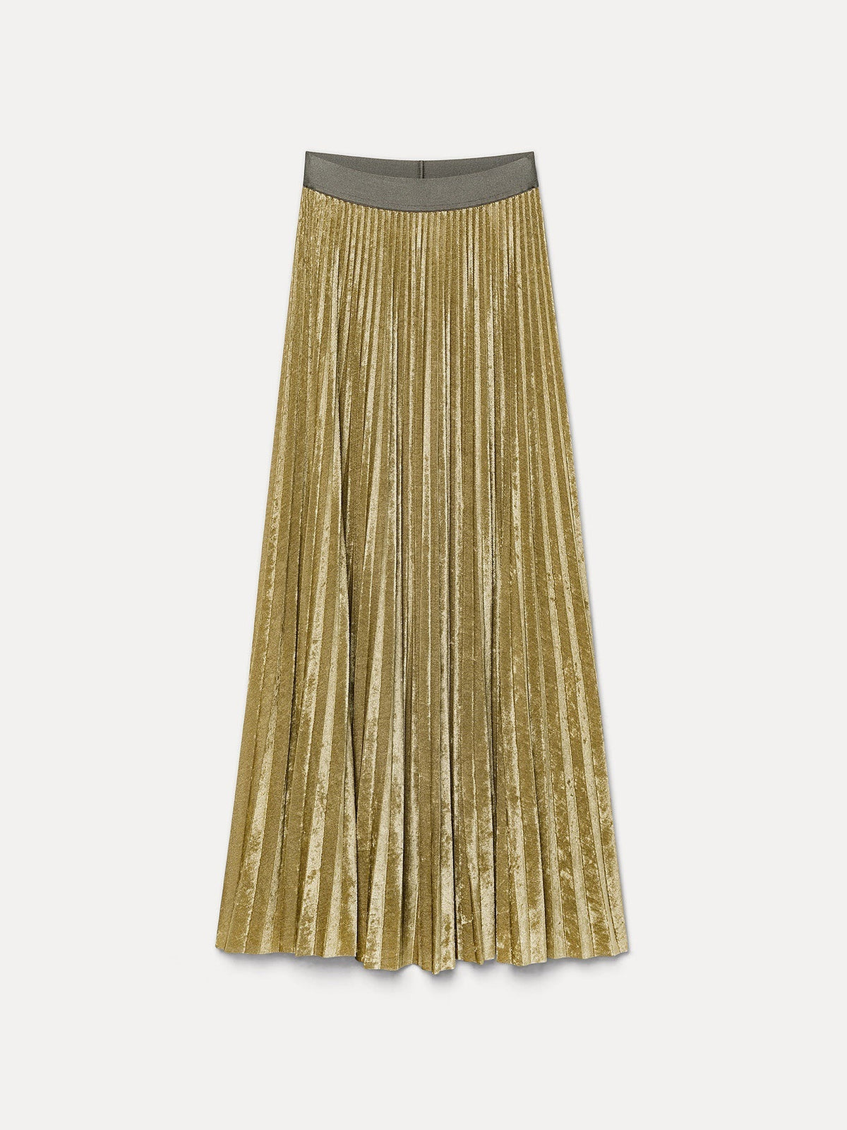 soleil plisse' flocked stretch tulle midi skirt by forte_forte