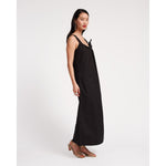 Lynda Maxi Dress Solid Poplin Cotton Poplin Black - Primm'sLynda Maxi Dress Solid Poplin Cotton Poplin BlackFrances Valentine