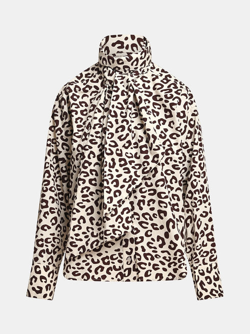 KHALEESI PUSSY BOW TIE SHIRT ESSENTIEL ANTWERP