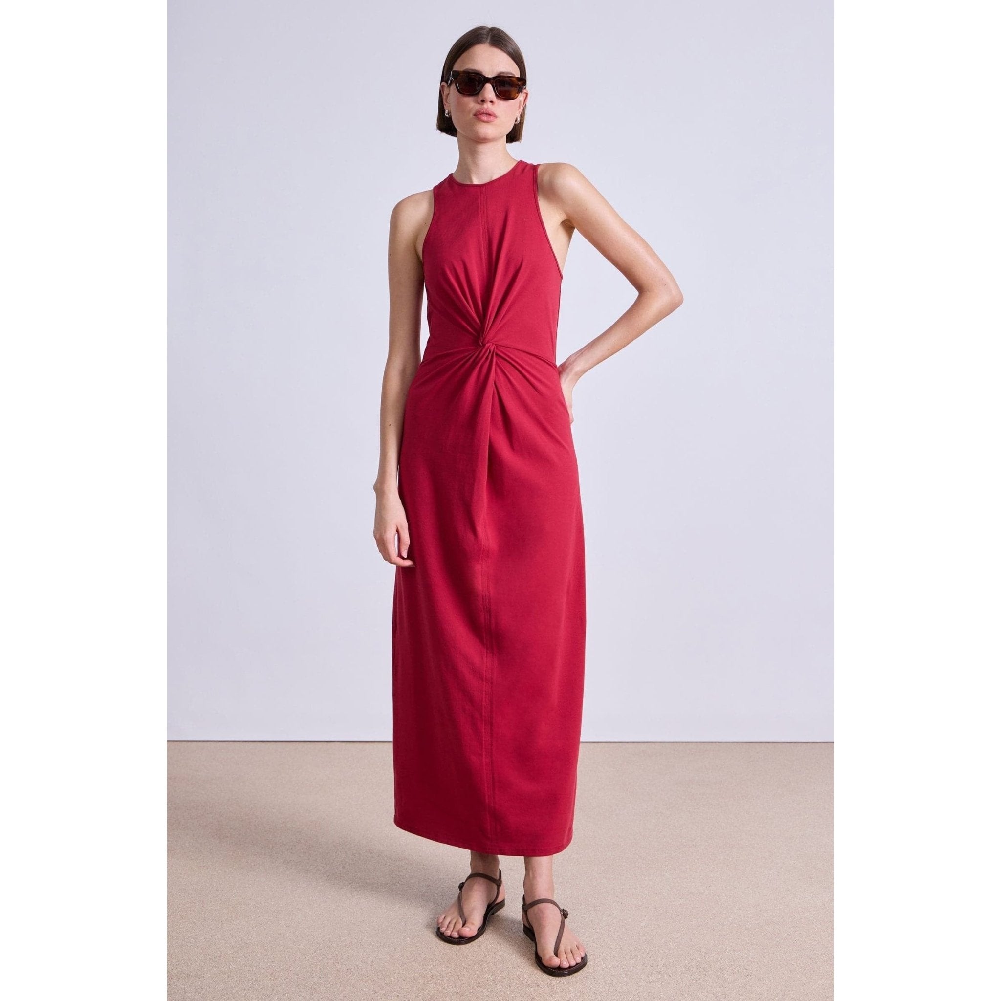 Magna Twisted Tank Dress Rumba Red - Primm'sMagna Twisted Tank Dress Rumba RedApiece Apart