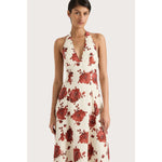 Marais Midi Dress Cecile Floral Garnet - Primm'sMarais Midi Dress Cecile Floral GarnetFAITHFULL THE BRAND