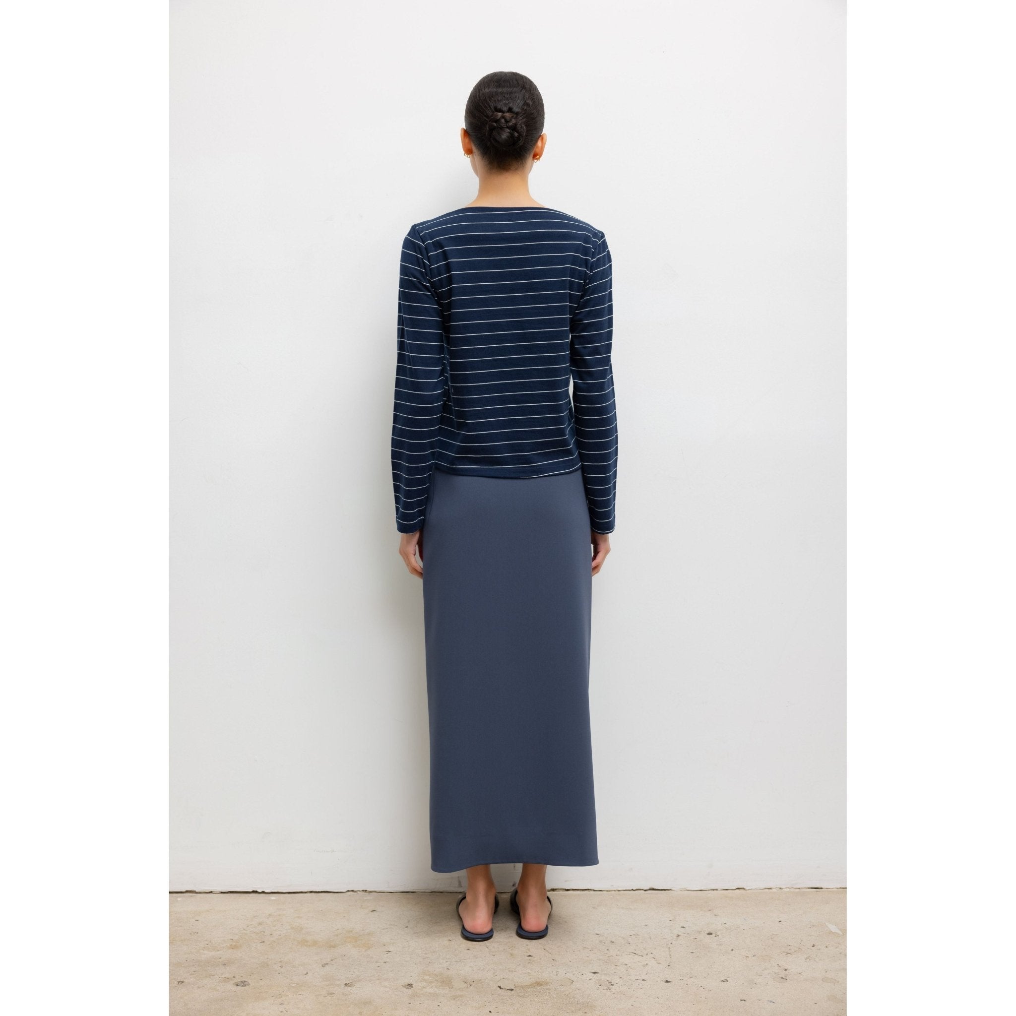 Margo Stripe Long Sleeve Boatneck LESET