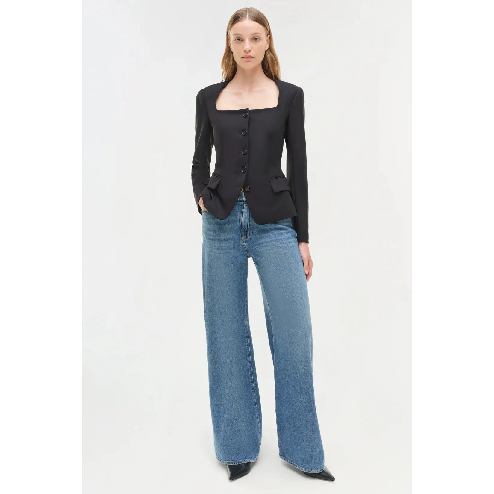 Marlowe U - Neck Jacket Black - Primm'sMarlowe U - Neck Jacket BlackSimkhai