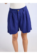 Maxwell Short in Navy Linen - Primm'sMaxwell Short in Navy LinenMille