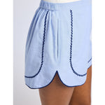 Light Gray Mille Billie Short in Ciel