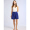 Lavender Maxwell Short in Navy Linen