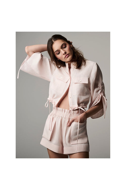 Mira Short Rose Quartz - Primm'sMira Short Rose QuartzHEVRON