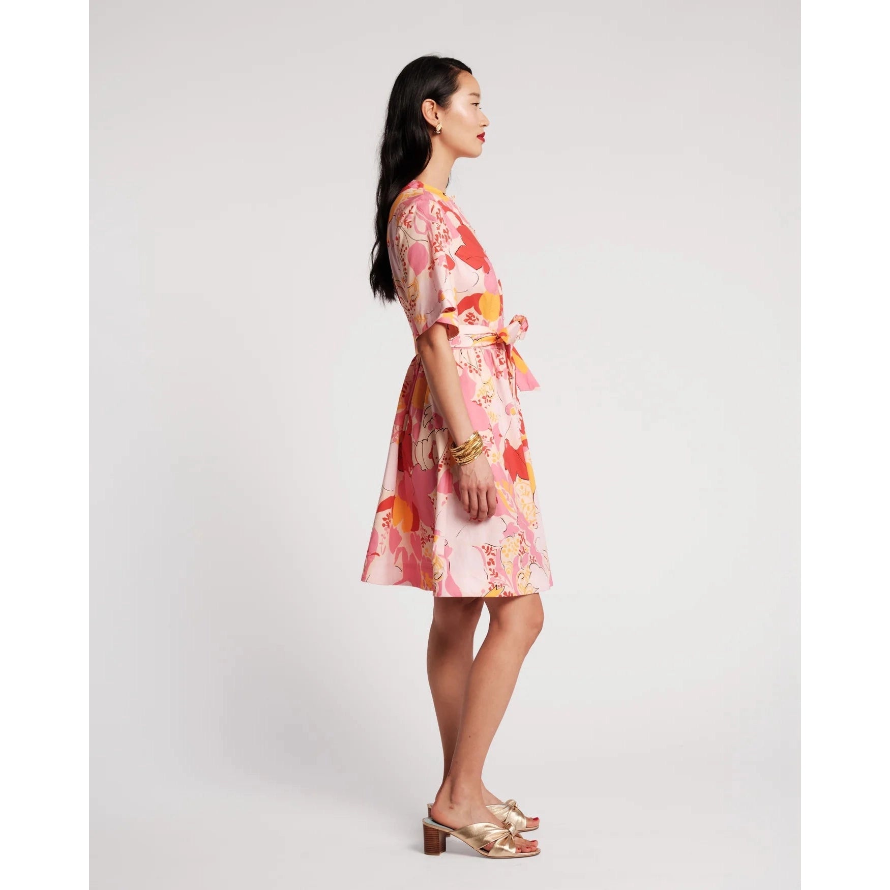 Nancy Dress Wild Tulip Cotton Blend Pink/Multi - Primm'sNancy Dress Wild Tulip Cotton Blend Pink/MultiFrances Valentine