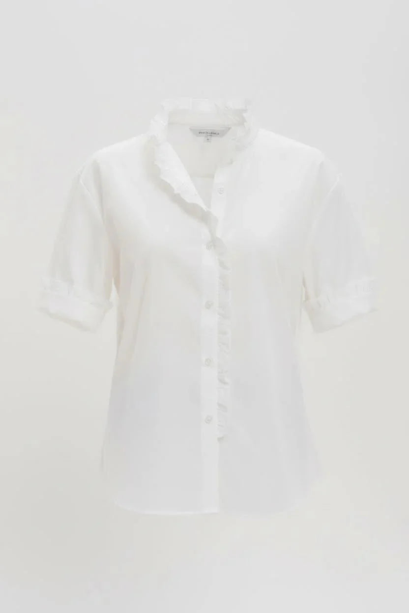 The Albane Blouse in White Leledebaltzac