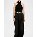 Déhanche Brancusi Belt Black with 24k Gold