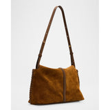 Isabel Marant Oskan Silao Braided Suede Pouch Shoulder Bag