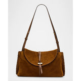 Isabel Marant Oskan Silao Braided Suede Pouch Shoulder Bag