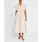 Beige Guayaba Linen Maxi Shirtdress