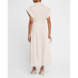No Pise La Grama Guayaba Linen Maxi Shirtdress